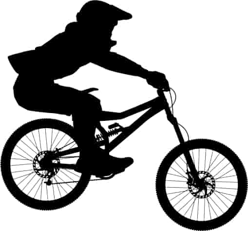 Bicyclist Stunt Silhouette Free Vector Free Vectors