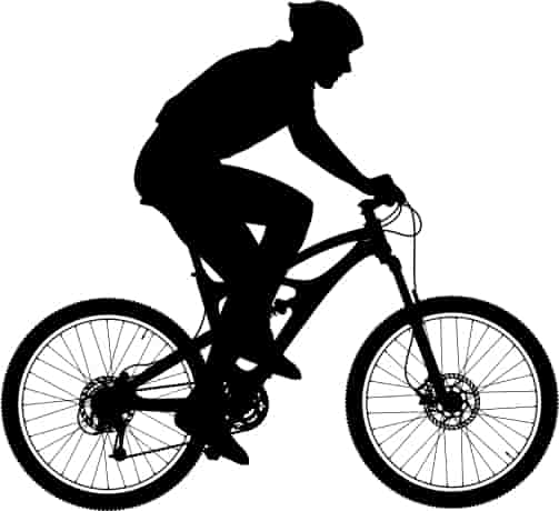Cyclist Silhouette Free Vector Free Vectors