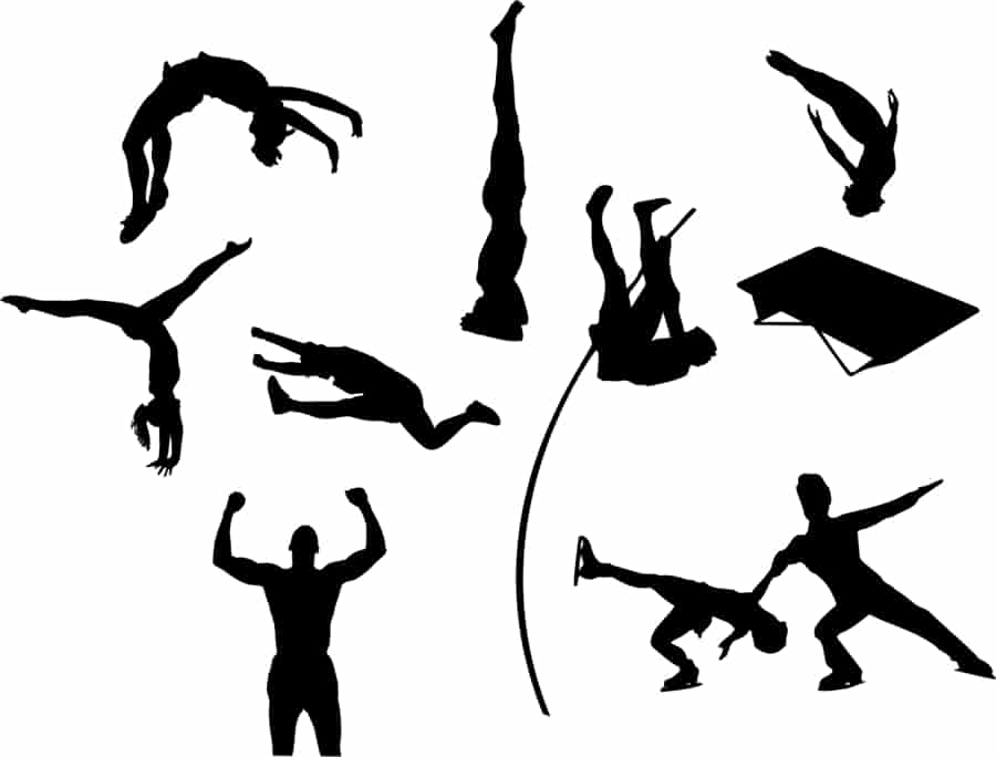 Collection of Sport Silhouette Free Vector Free Vectors