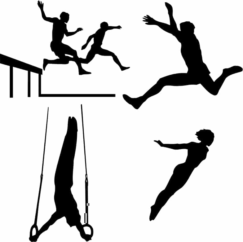 Gymnast Silhouette Collection Free Vector Free Vectors