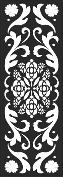 Black and White Floral Pattern Free Vector Free Vectors