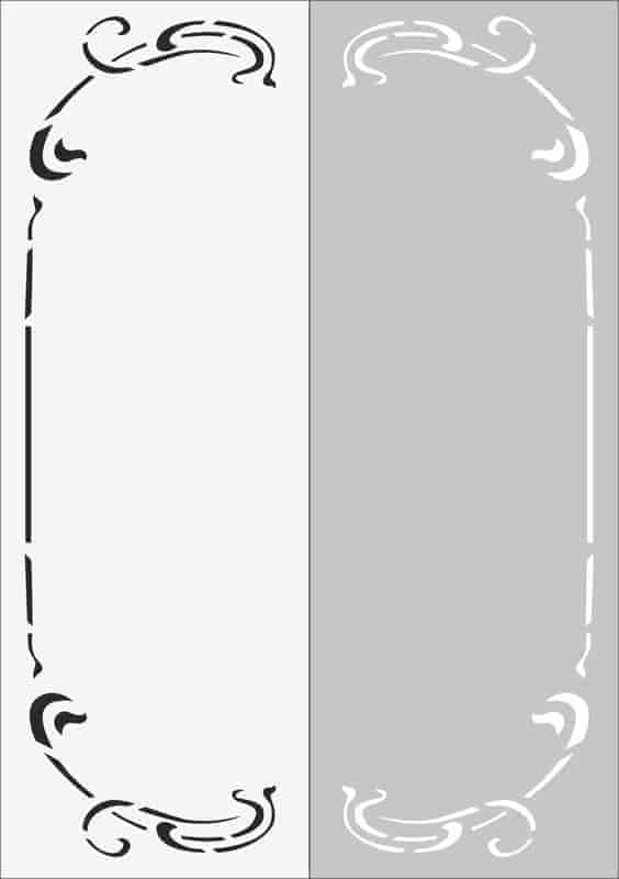 Sandblast Glass Etching Stencil Free Vector Free Vectors