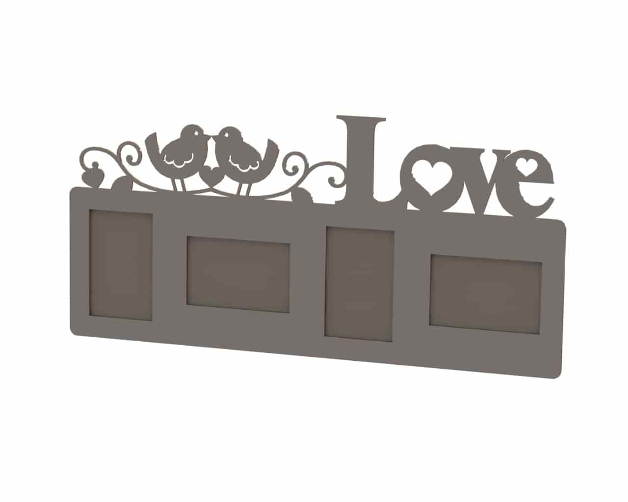 Laser Cut Love Frame Free Vector Free Vectors