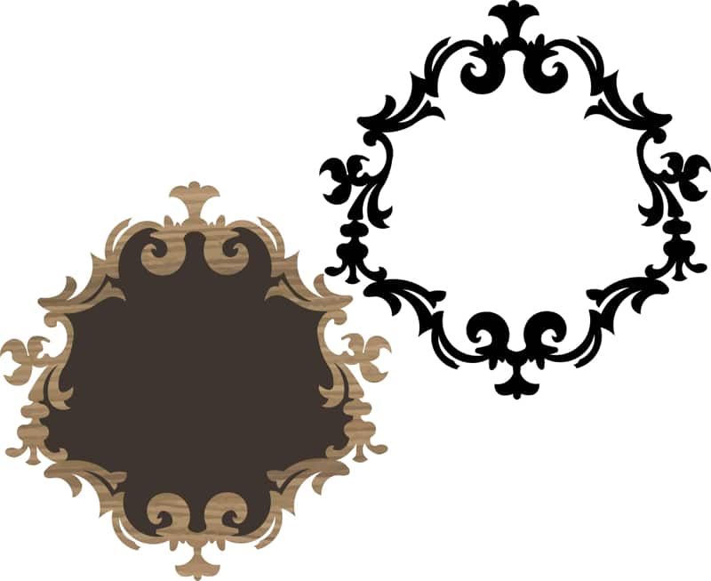 Design for Mirror Frame Free Vector Free Vectors