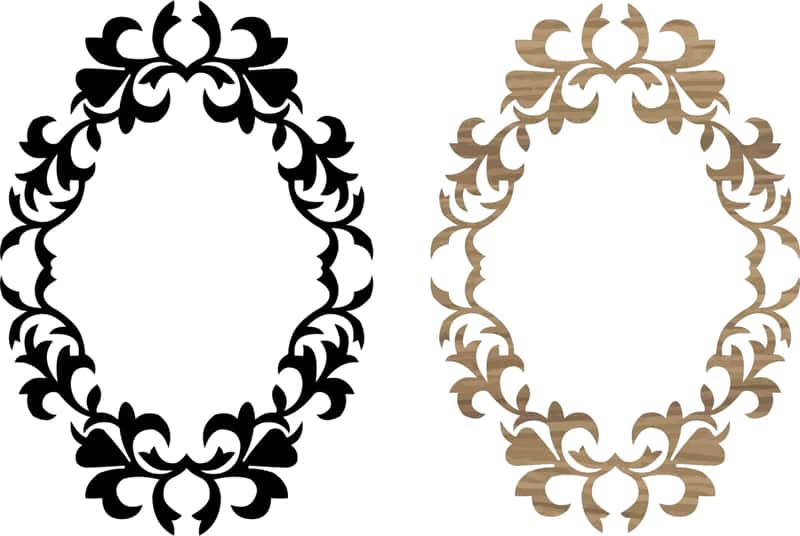 Decorative Mirror Border Design Free Vector Free Vectors