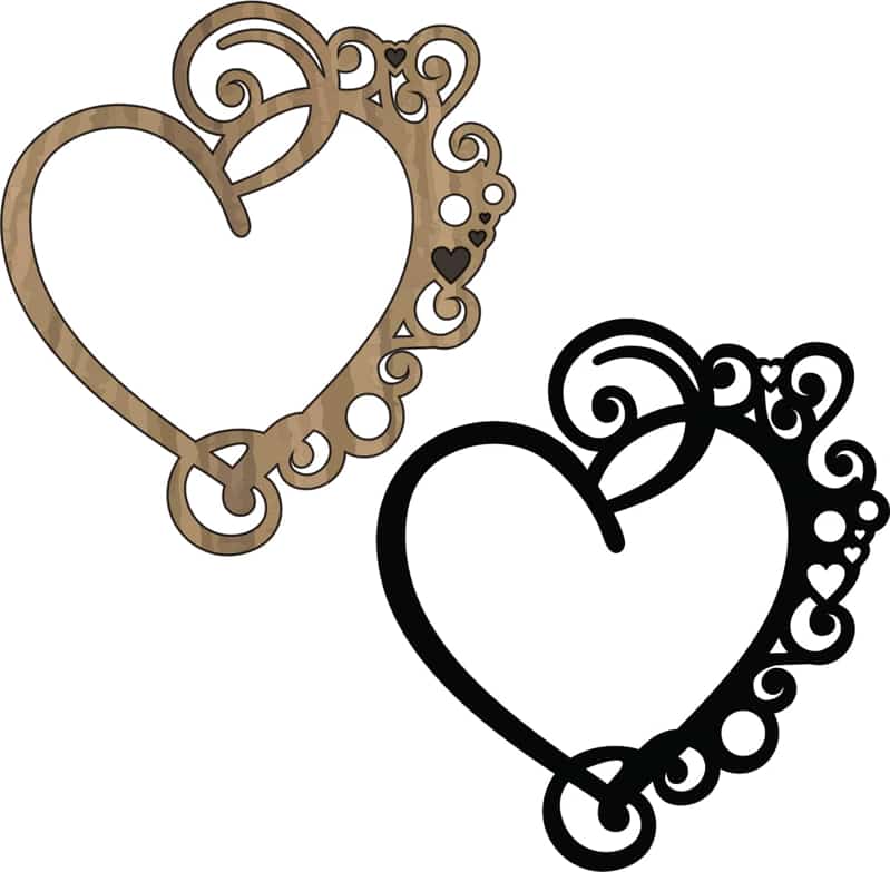 Heart Frame Sticker Free Vector Free Vectors