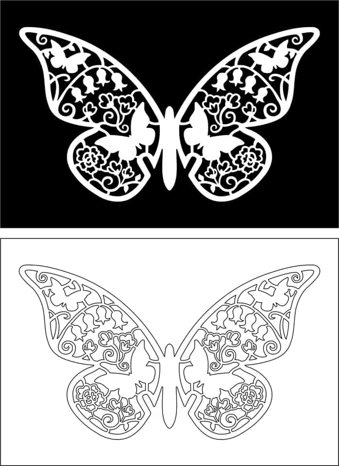 Butterfly Car Sticker Art Free Vector Free Vectors