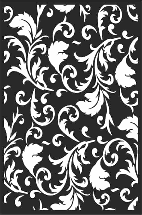 Decorative Swirl Floral Pattern Free Vector Free Vectors