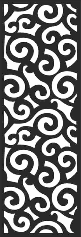 Swirl Design Screen Panel Free Vector Free Vectors