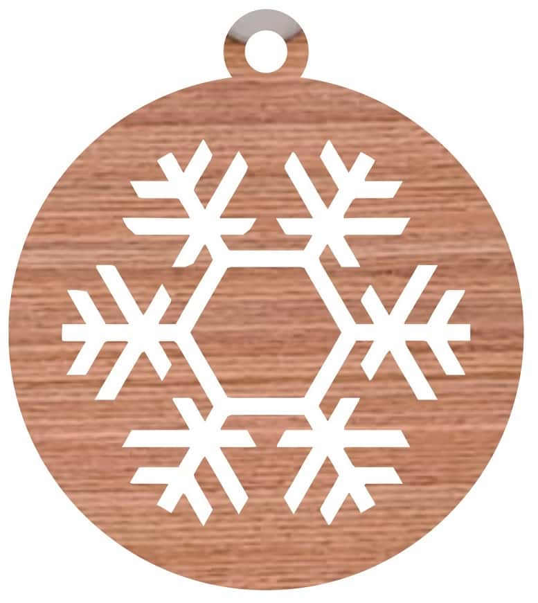 Laser Cut Christmas Wooden Snowflakes Ornaments Free Vector Free Vectors