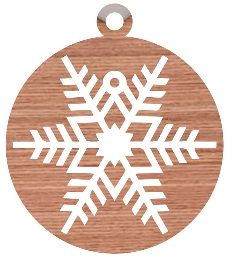 Christmas Wooden Snowflakes Ornaments Cutout Free Vector Free Vectors