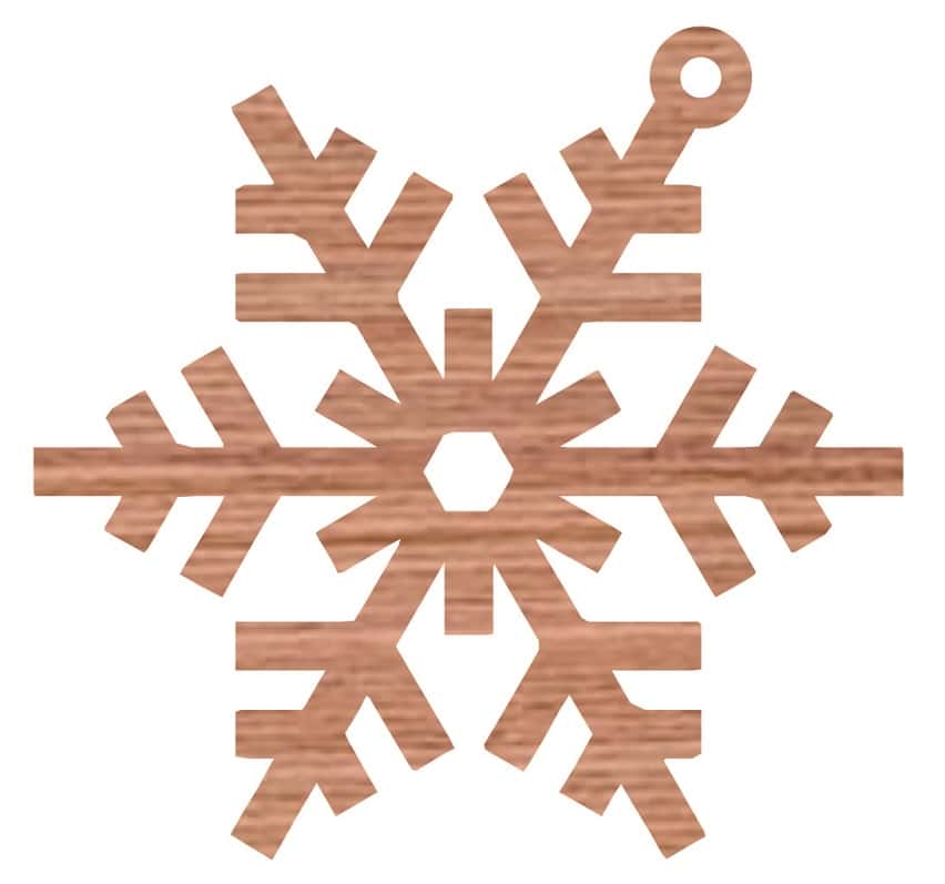 Wooden Snowflakes Ornaments Cutout Free Vector Free Vectors