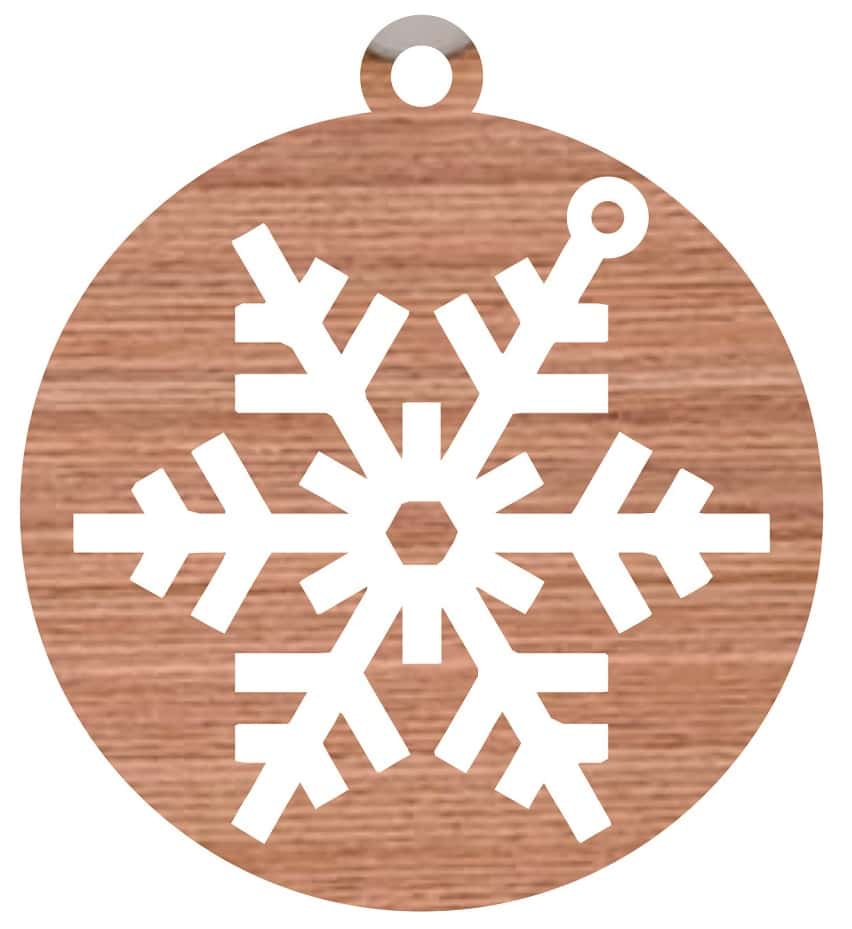 Wooden Snowflakes Ornaments Cutout Free Vector Free Vectors