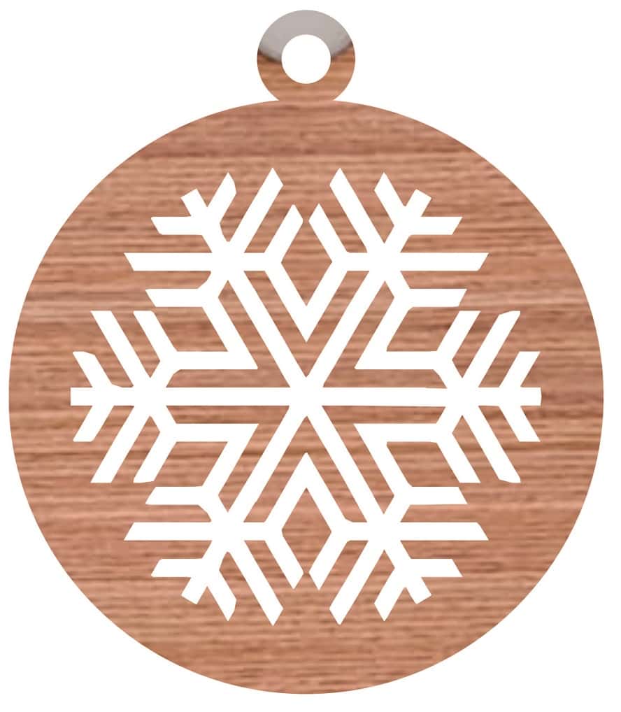 Christmas Wooden Snowflake Ornaments Cutout Free Vector Free Vectors