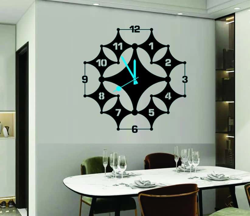 Dinning Room Steric Wall Clock Free Vector Free Vectors