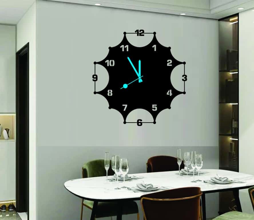 3D Trapezium Shaped Wall Clock Free Vector Free Vectors