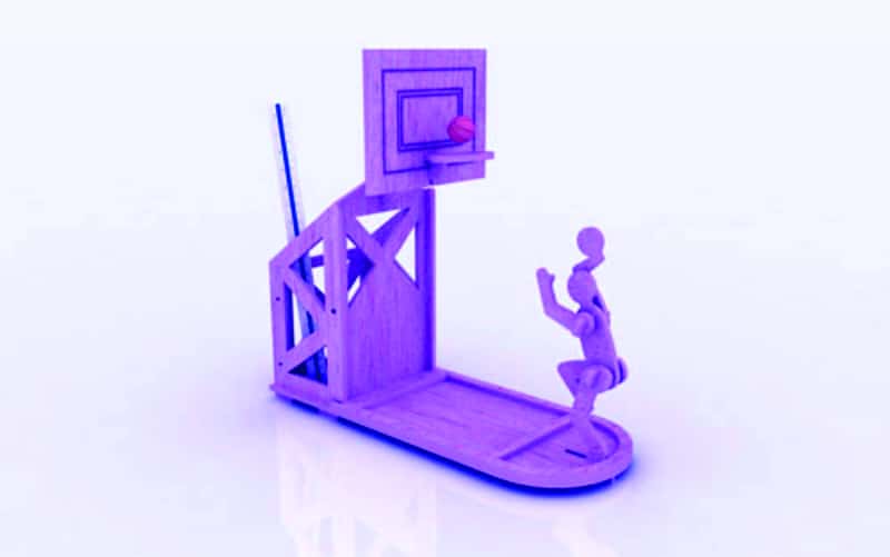 Basket Ball Pen Holder Stand 3mm Free Vector Free Vectors