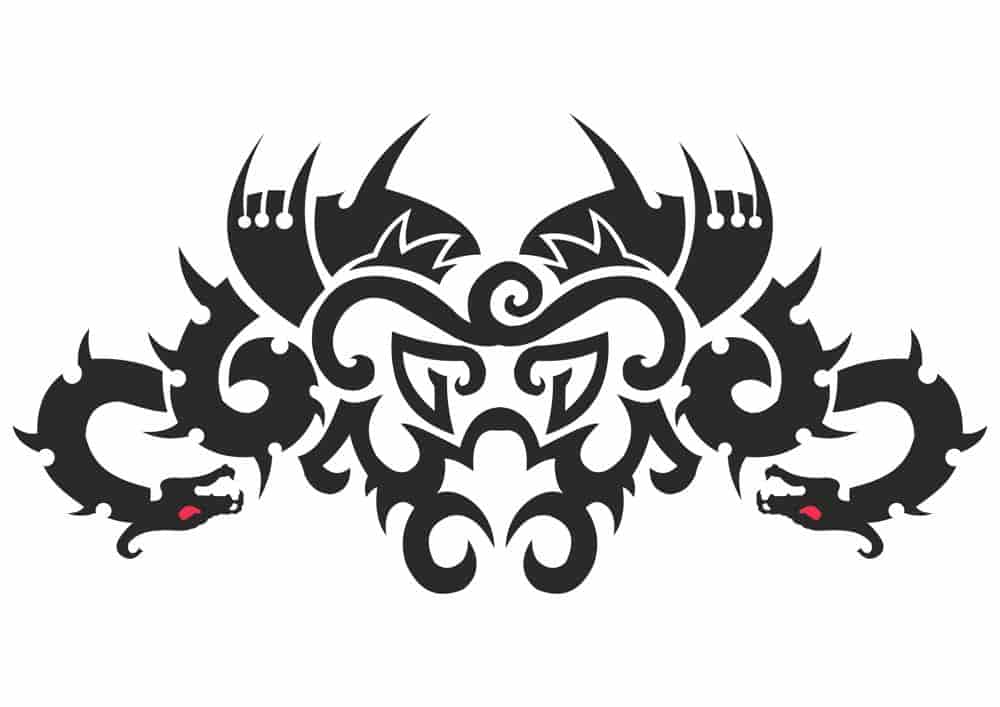 Car Hood Dragon Tribal Tattoo Free Vector Free Vectors