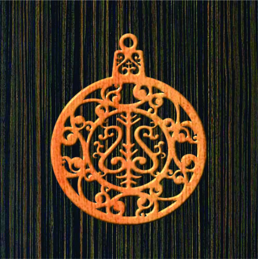 Christmas Wooden Pendant Craft Free Vector Free Vectors