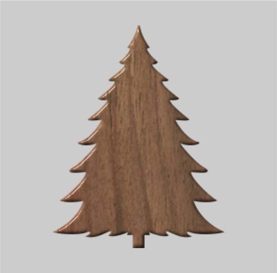 Tree Shape Wooden Craft Free Vector Free Vectors