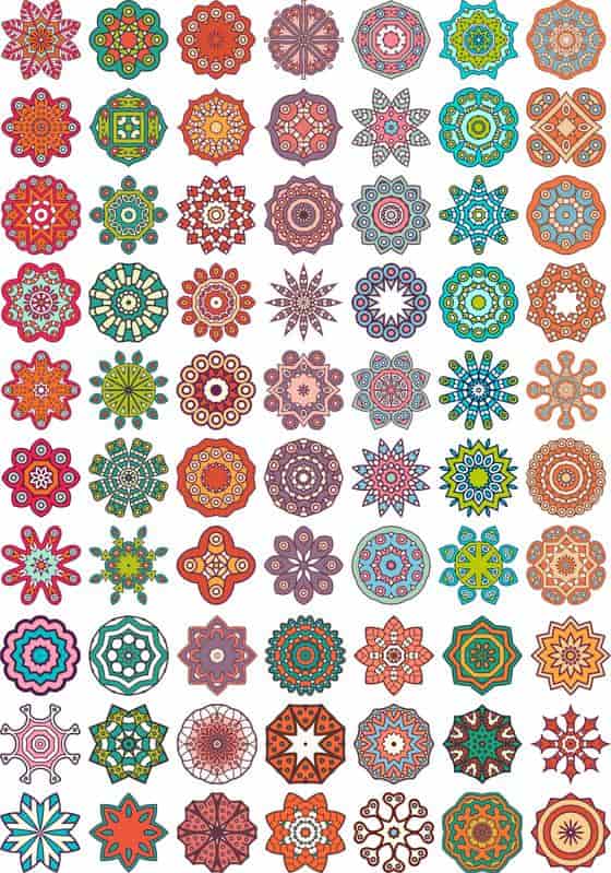 Ornamental Colorful Mandala Free Vector Free Vectors