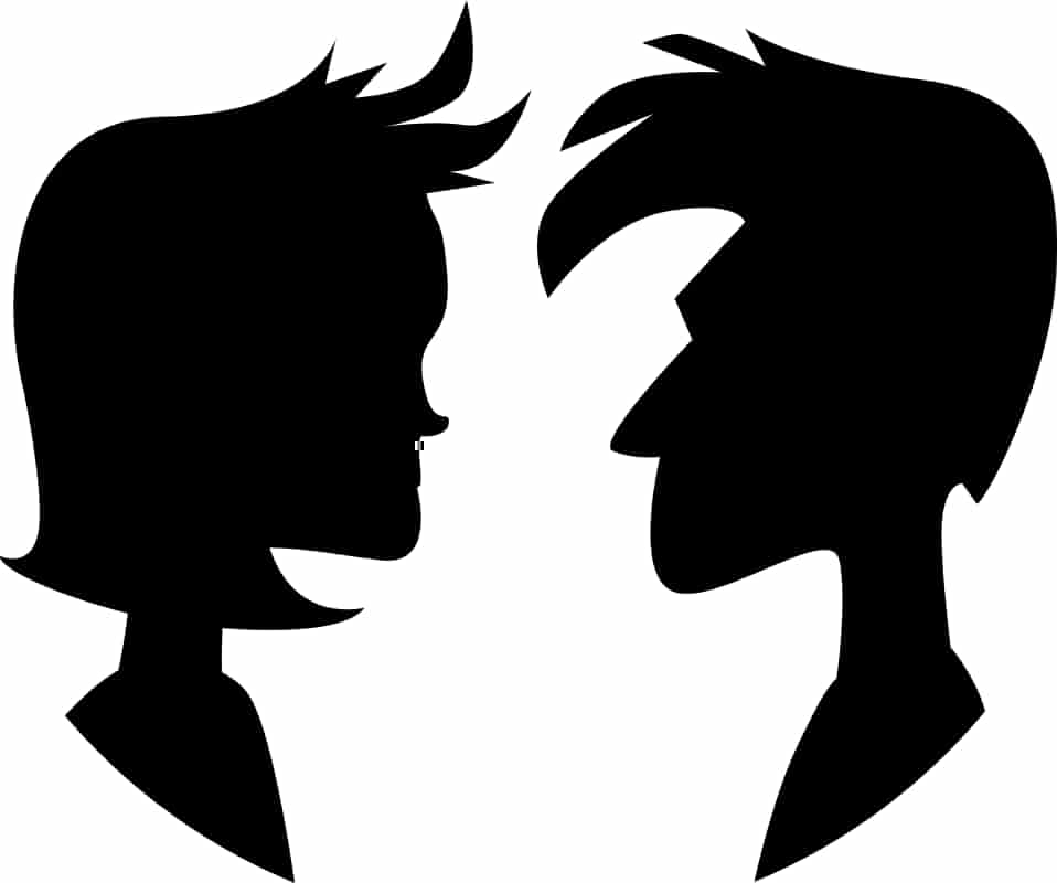 Couple Silhouette Sticker Free Vector Free Vectors