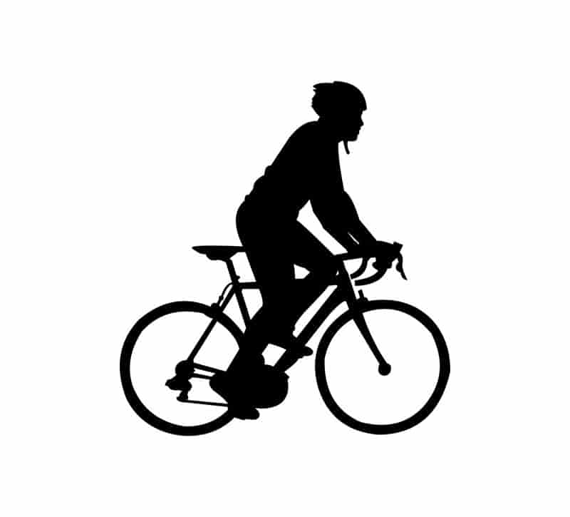 Cycle Silhouette Art Free Vector Free Vectors