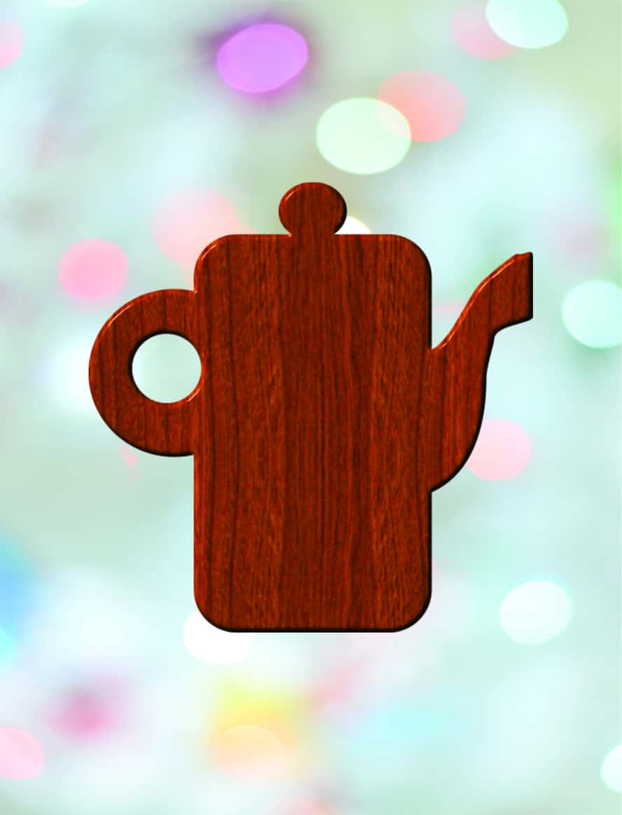 Tea Kettle Wooden Cutouts Model Free Vector Free Vectors