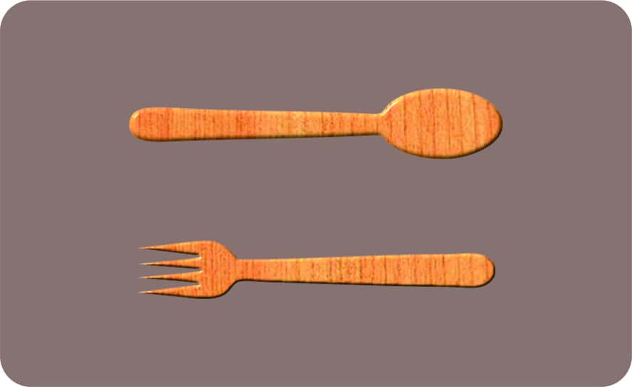 Cutlery Wooden Craft Cutouts Free Vector Free Vectors