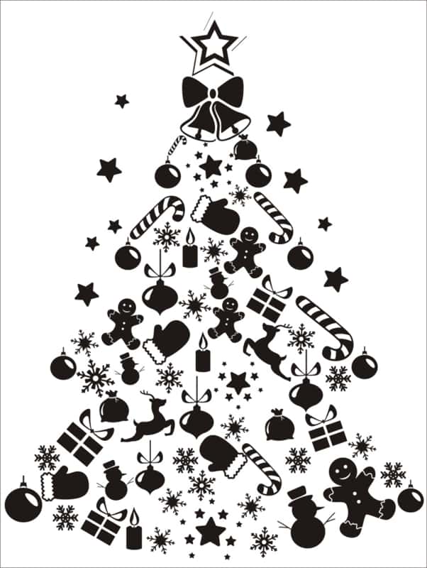 Christmas Tree Ornament Free Vector Free Vectors