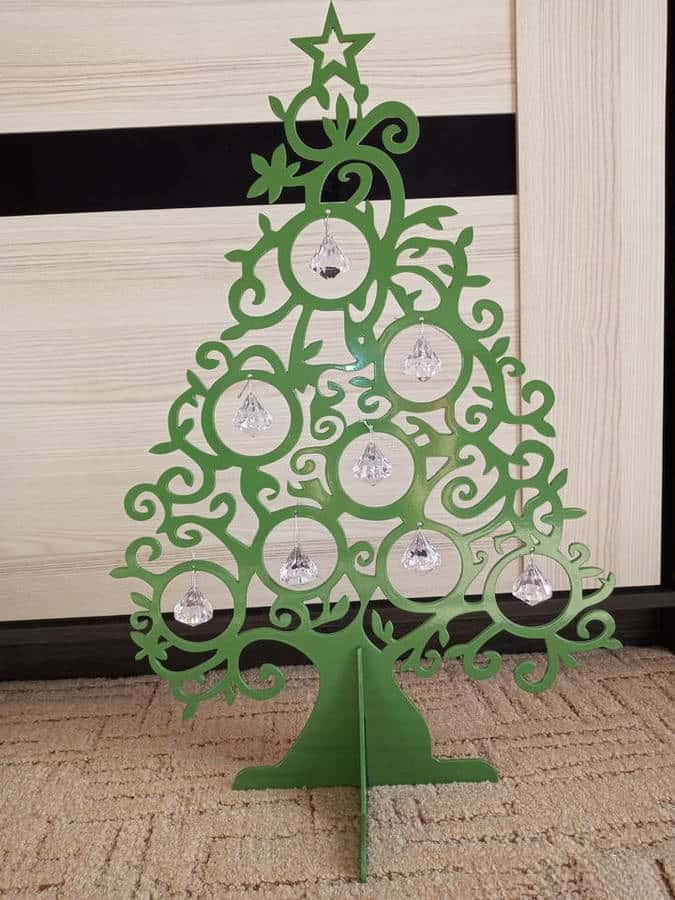 Laser Cut Christmas Home Decoration Tree Free Vector Free Vectors