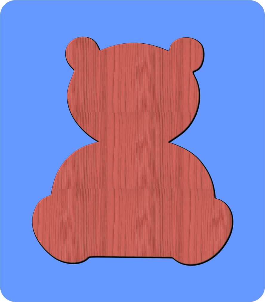 Scrap Bear Wood Cutouts Free Vector Free Vectors