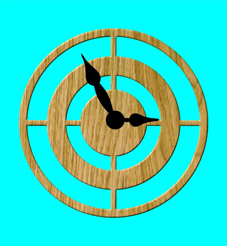 Laser Cut Wall Clock Cutout Free Vector Free Vectors