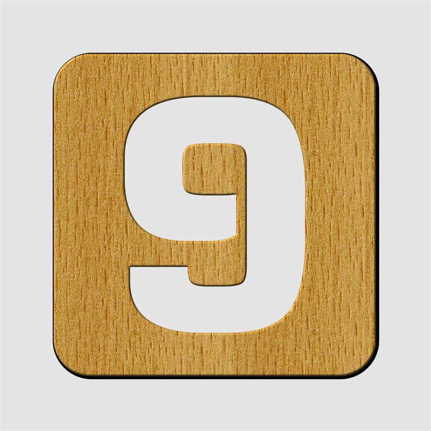 Laser Cut Wooden Numeric Number 9 Drawing Toy Free Vector Free Vectors