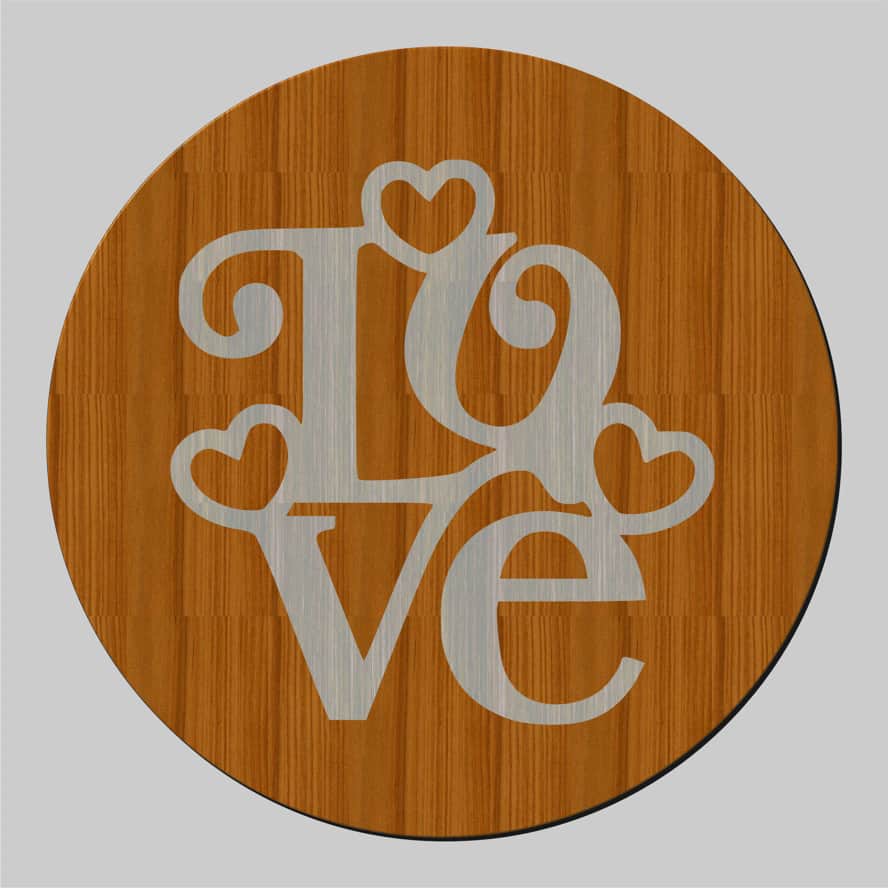 Laser Cut Wooden Lover Wish Valentine Day Free Vector Free Vectors