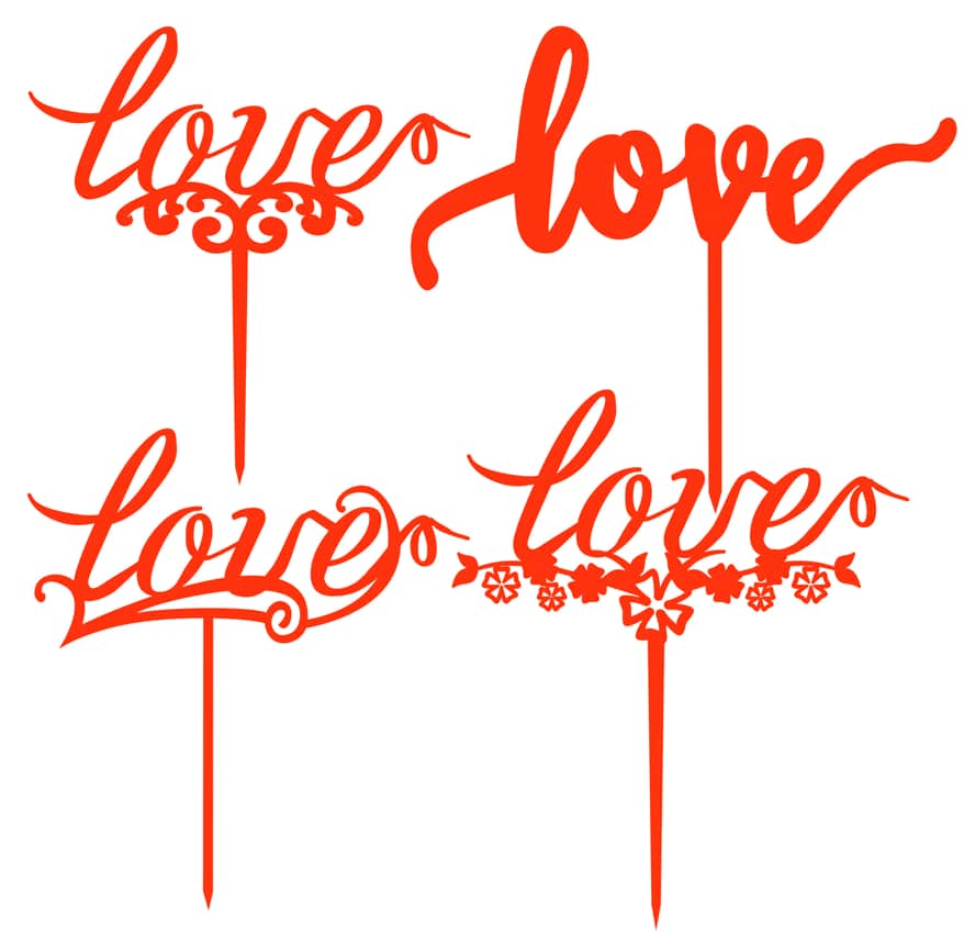 Valentine Love Topper Pack Free Vector Free Vectors