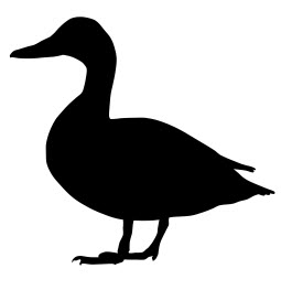 Mallard Duck Silhouette Free DXF file Free Vectors