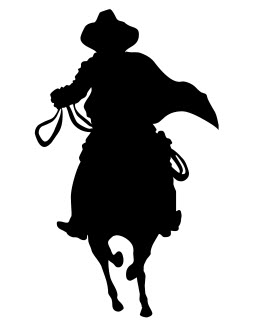 Cowboy Silhouette Free DXF File Free Vectors