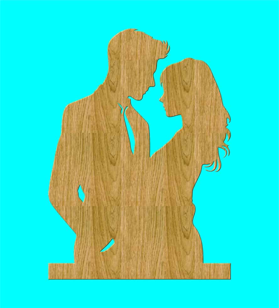 Lover Couple Silhouette Valentine Day Free Vector Free Vectors