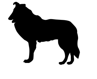 Collie Dog Silhouette Free DXF File Free Vectors