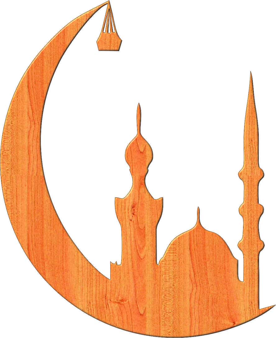 Laser Cut Crescent Moon Mosque Free Vector Free Vectors