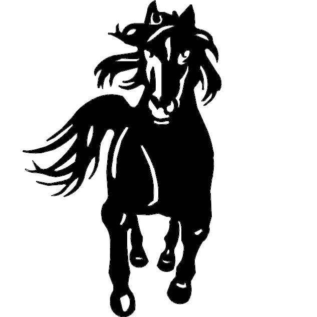 Horse Running Free DXF File Free Vectors