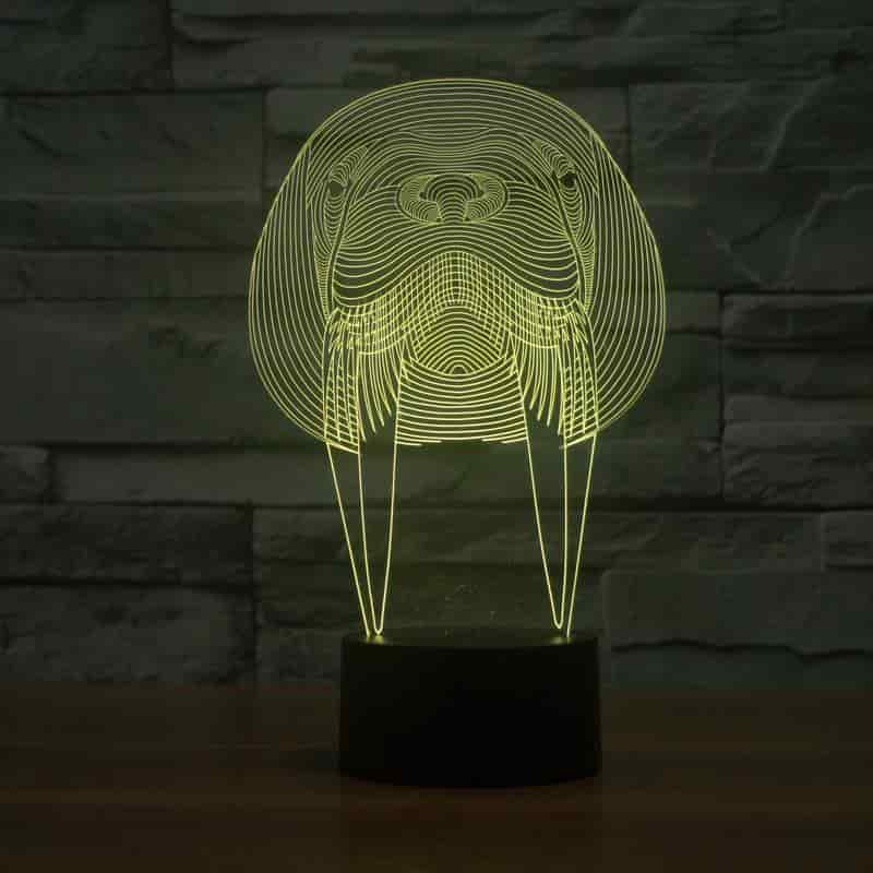 Walrus Animal 3D Lamp Vector Model Free Vector Free Vectors