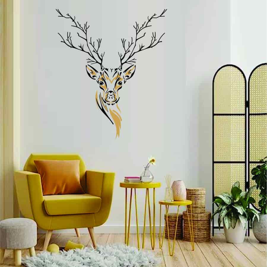 Laser Cut Deer Wall Art Sketch Free Vector Free Vectors