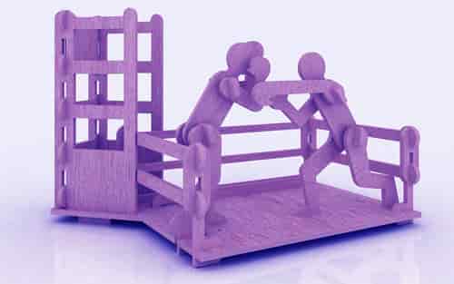 Boxing Pen Holder Stand 3mm Free Vector Free Vectors