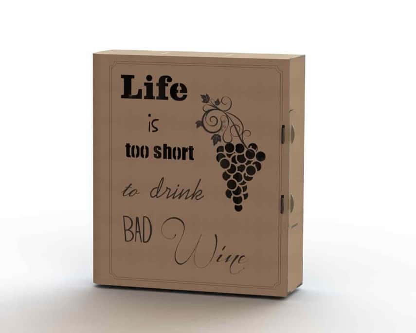 Laser Cut Wine Box Plans Free Vector Free Vectors