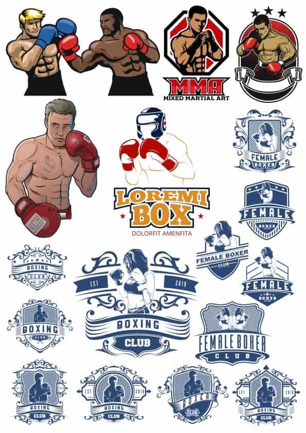 Boxer Vector Illustration Vector HD Free Vector Free Vectors