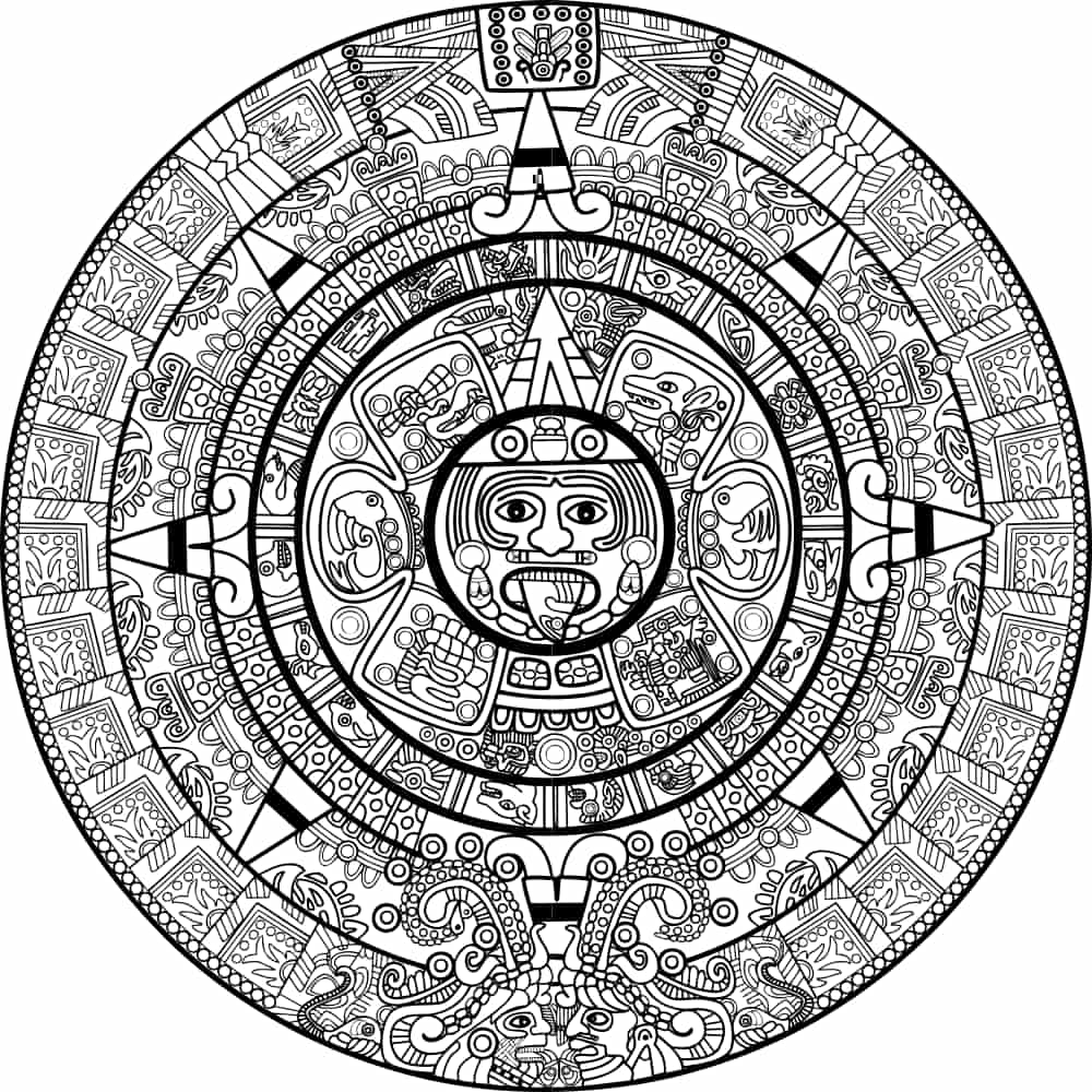 Calendar Mayan Free Vector Free Vectors