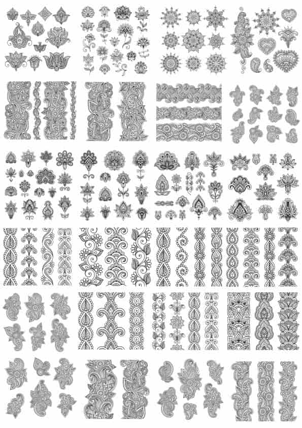 Fancy Decor Elements Free Vector Free Vectors