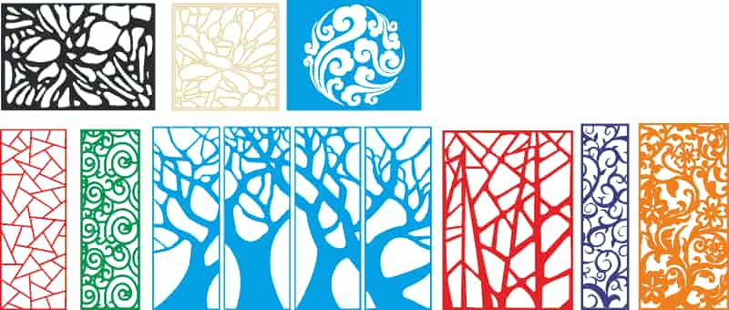 Tree style decorative lattice for cnc Free Vector Free Vectors